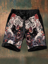 Short Vintage Art Tiger Homme
